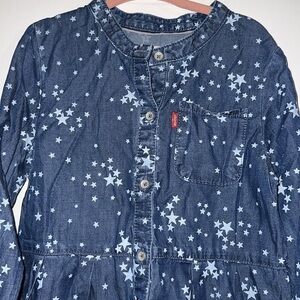 Levi’s chambray star button up dress